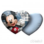 Star Disney Coussin en Velours imprimé Mickey et Friends Motif cœur 35 x 30 cm - B07L9B86R9